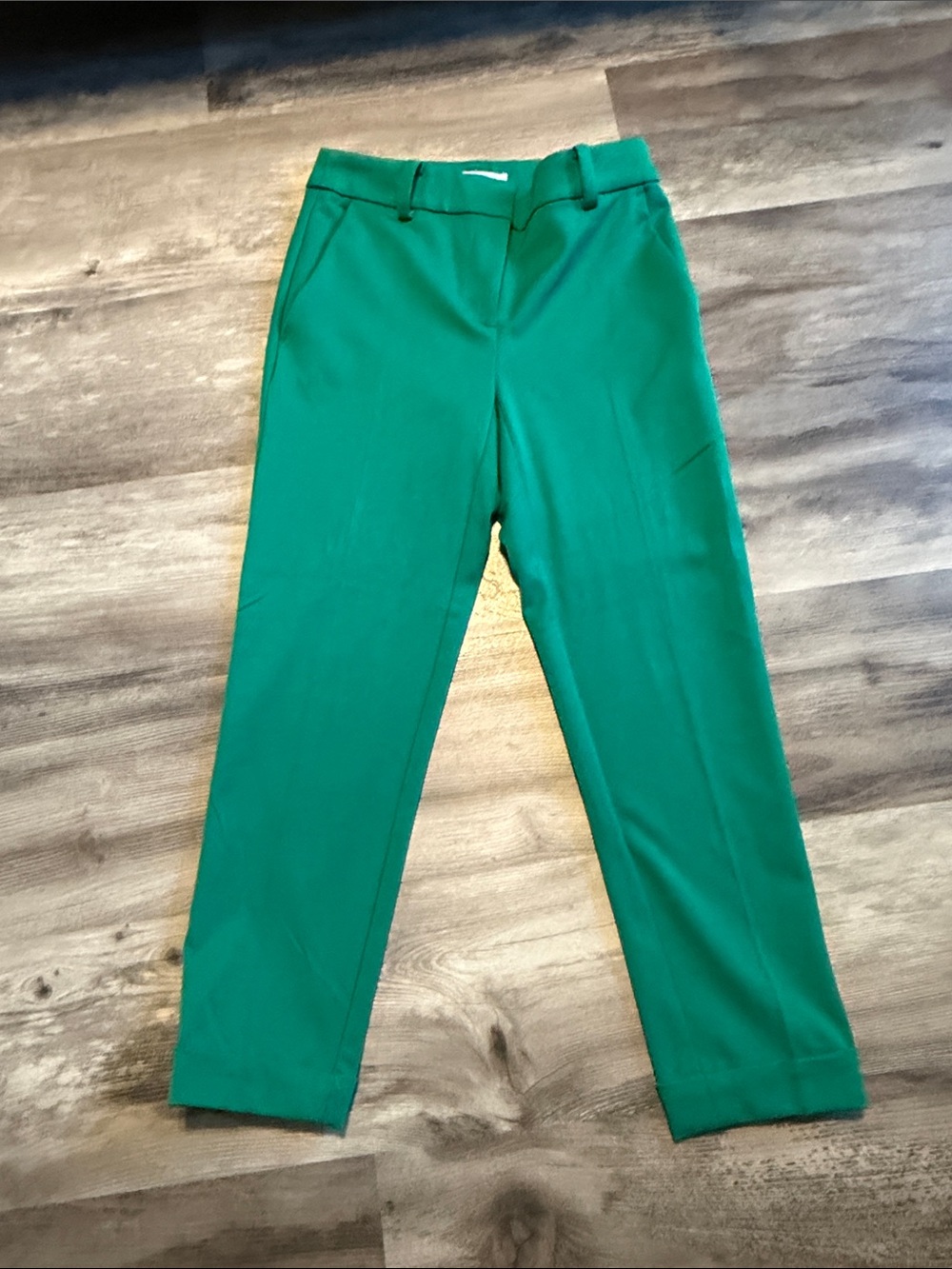 LOFT Emerald Green Tailored Ankle Pants